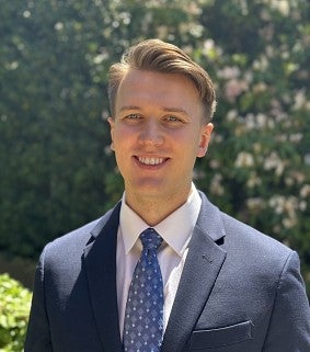 Image of Will LeRoux with a nature backdrop